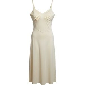 Vintage Aristocraft Babydoll Slip Dress 36 Adjustable Straps White USA Made Y2K